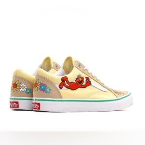 Vans Old Skool Sesame Street “ELMO” Natural 'Yellow Beige' VN0007NT7VJ NEW